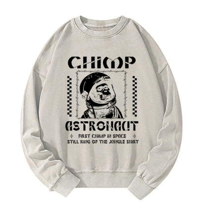 Chimp Astronaut Washed Sweatshirt