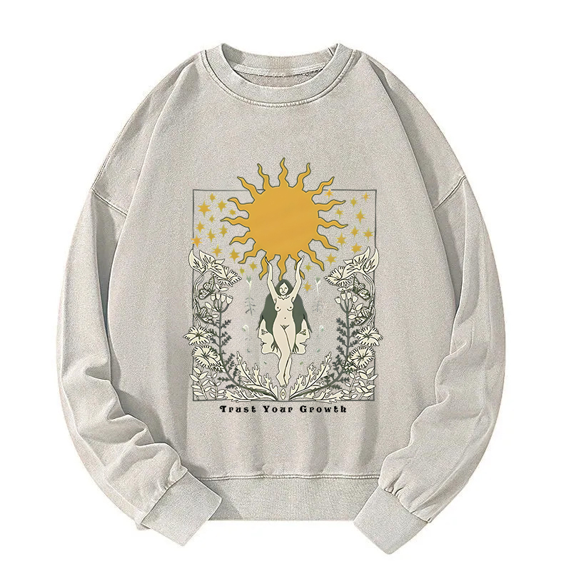 Trust Your Growth Washed Sweatshirt