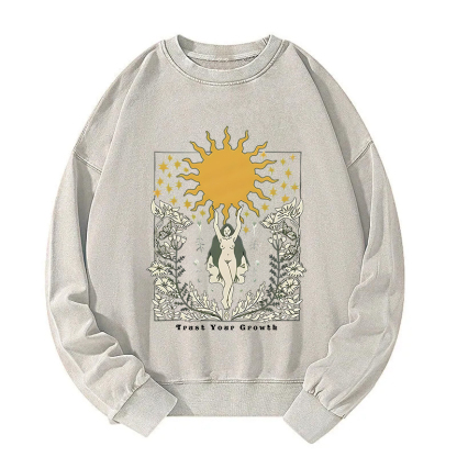 Trust Your Growth Washed Sweatshirt