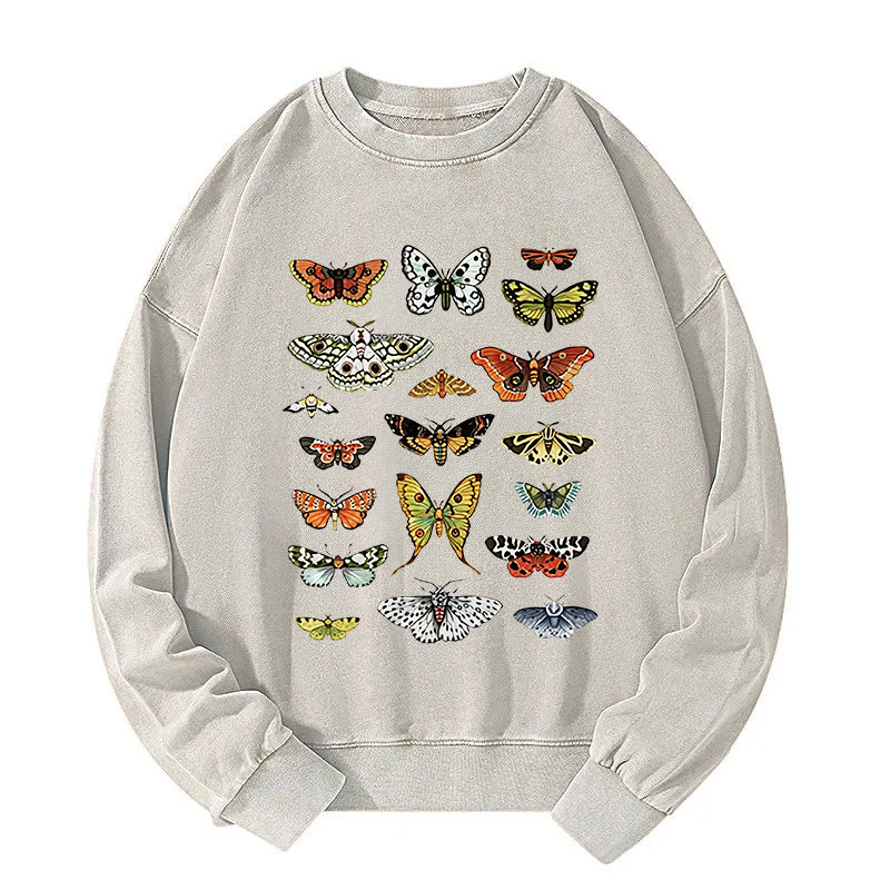Butterfly History Washed Sweatshirt