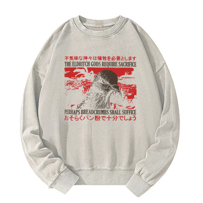 Eldritch Gods Pigeon Vintage Washed Sweatshirt