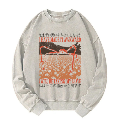I Have Made It Awkward Vintage Washed Sweatshirt
