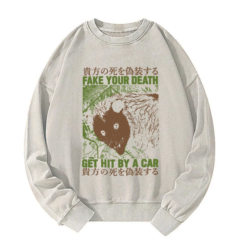 Fake Your Death Opossum Washed Sweatshirt
