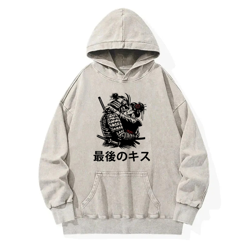 Samurai Last Kiss Washed Hoodie
