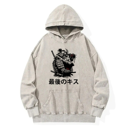 Samurai Last Kiss Washed Hoodie