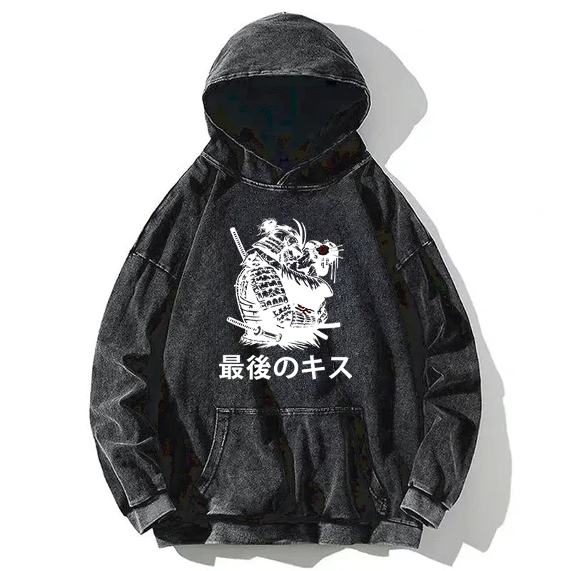 Samurai Last Kiss Washed Hoodie