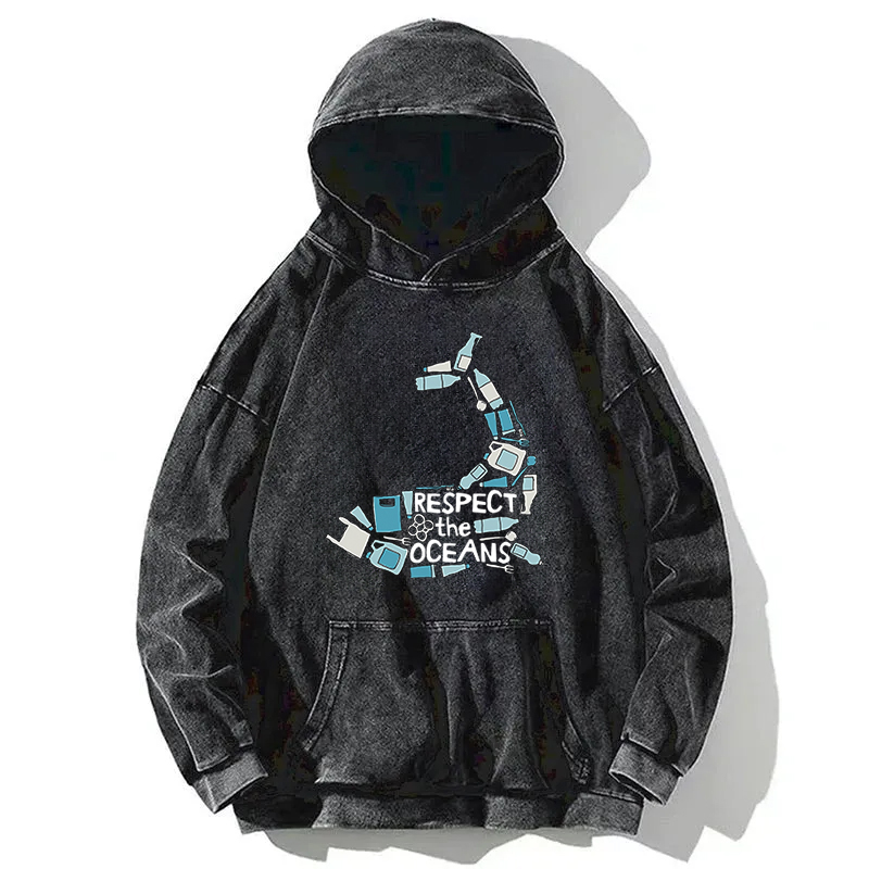 Respect the Oceans Washed Hoodie