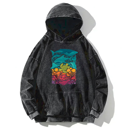 Marine Life Washed Hoodie