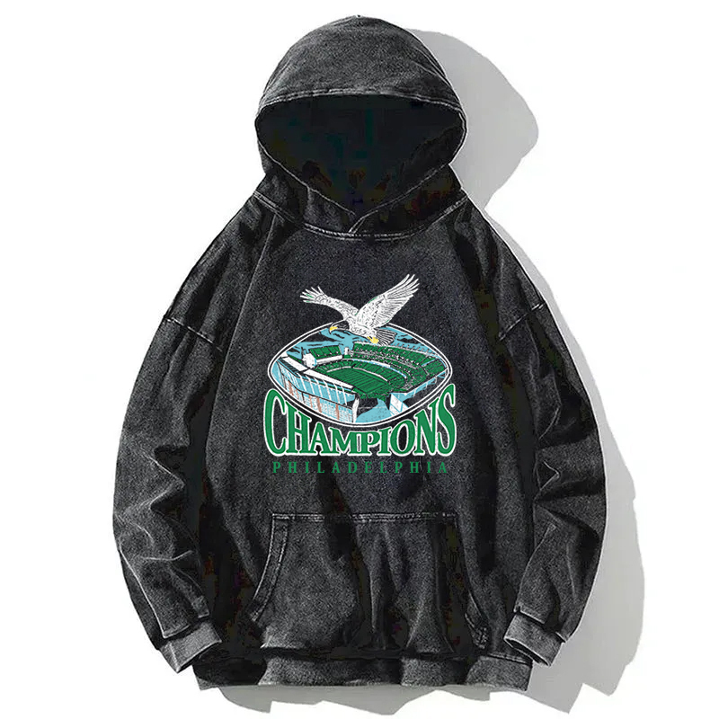 Philadelphia Eagles Champions Washed Hoodie