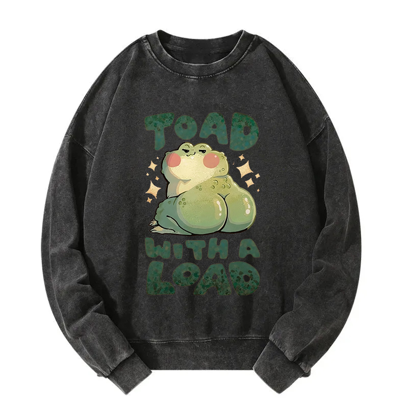 Frog With A Load Washed Sweatshirt