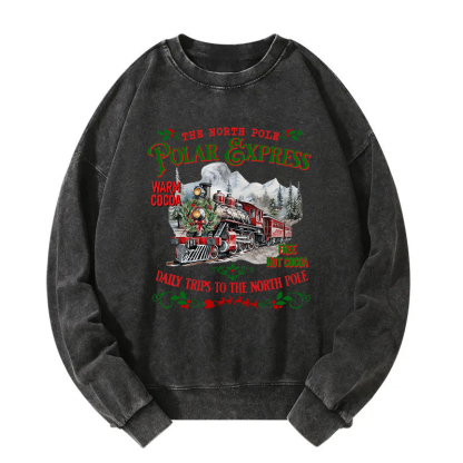 The North Pole Christmas Washed Sweatshirt