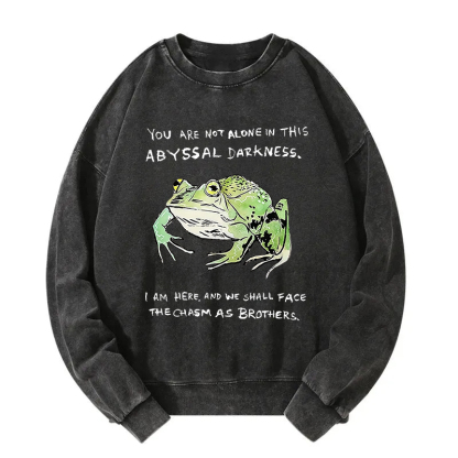 Support Your Frog Friends Washed Sweatshirt
