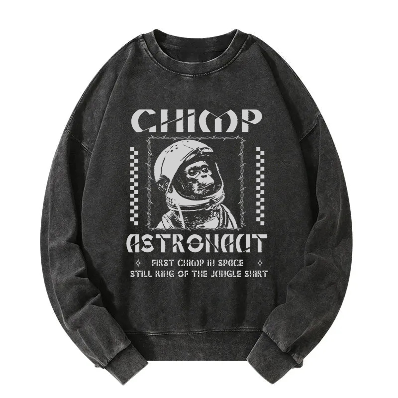 Chimp Astronaut Washed Sweatshirt
