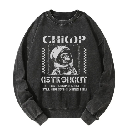 Chimp Astronaut Washed Sweatshirt