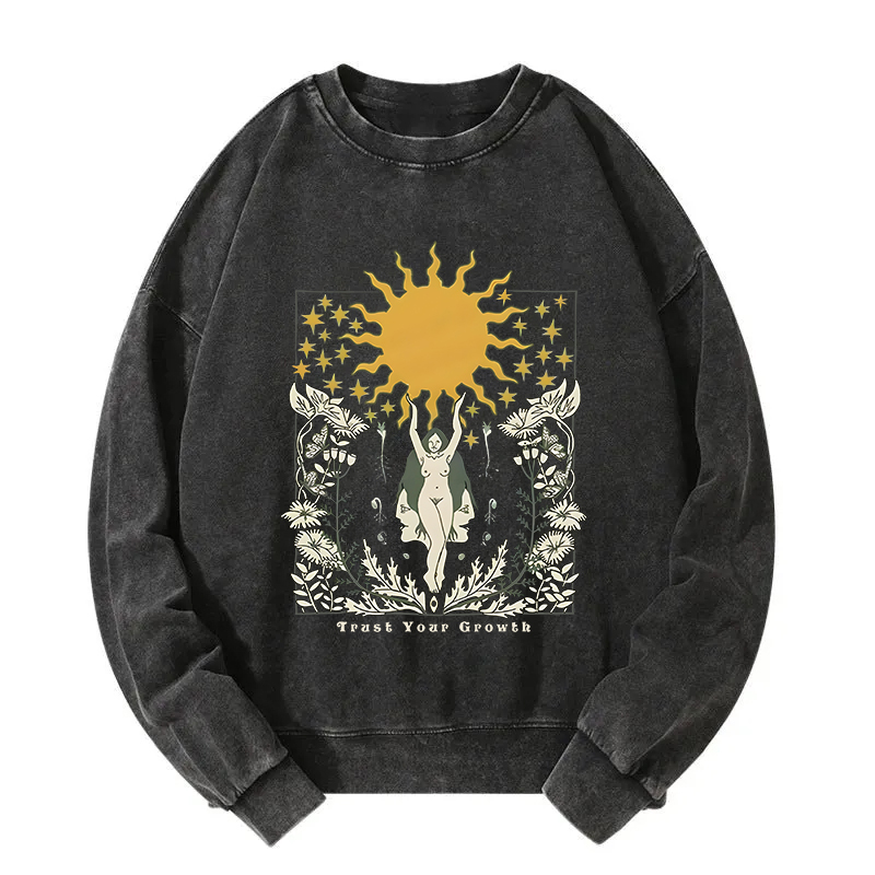Trust Your Growth Washed Sweatshirt