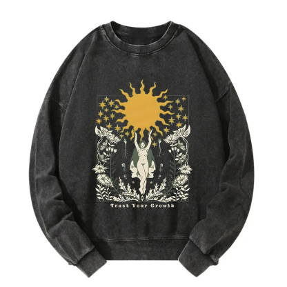 Trust Your Growth Washed Sweatshirt