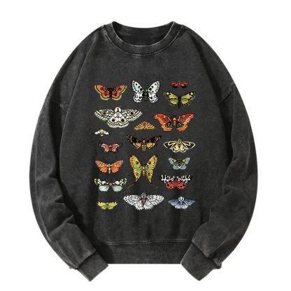 Butterfly History Washed Sweatshirt