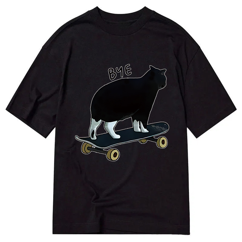 Cat On Skateboard Classic T-Shirt