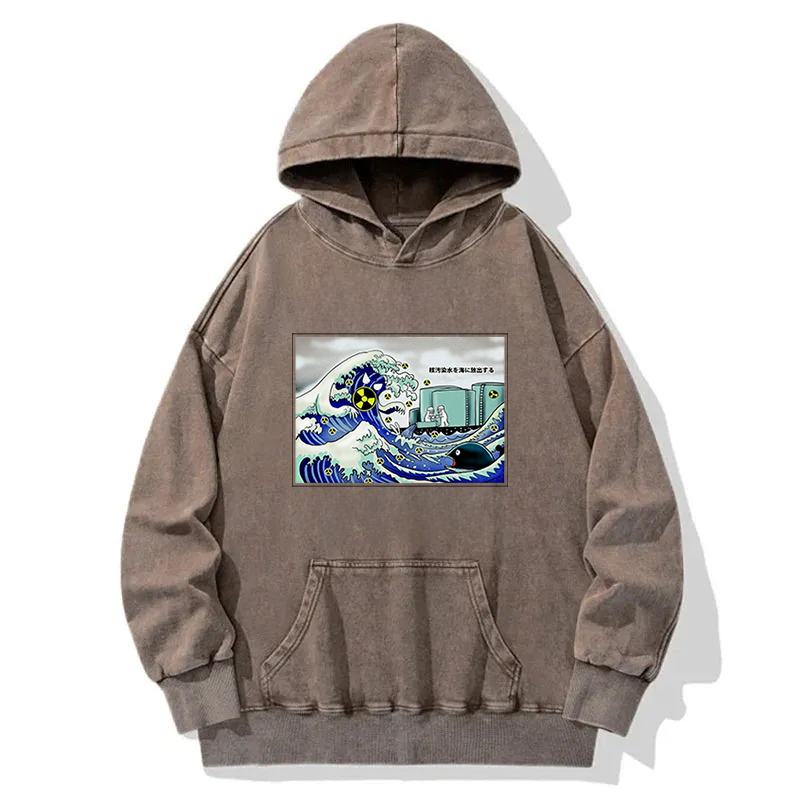 Nuclear Waste Water Discharged Into The Ocean Washed Hoodie