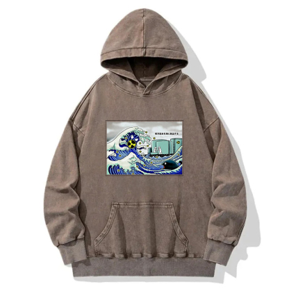 Nuclear Waste Water Discharged Into The Ocean Washed Hoodie