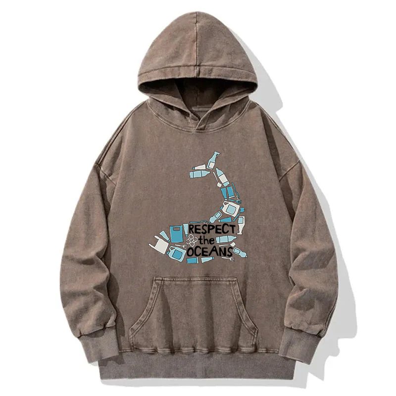 Respect the Oceans Washed Hoodie