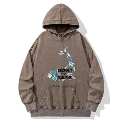 Respect the Oceans Washed Hoodie