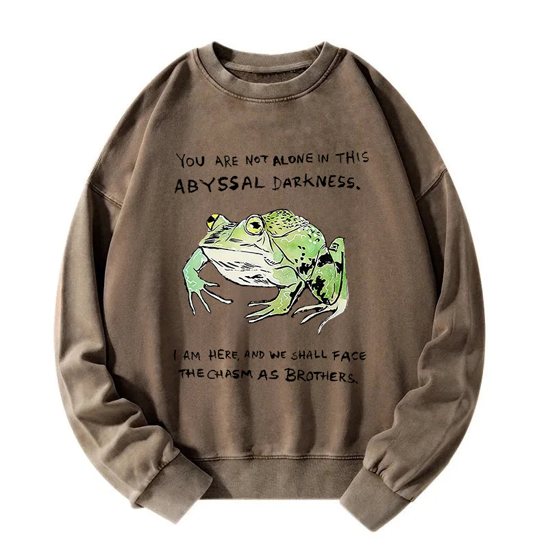 Support Your Frog Friends Washed Sweatshirt