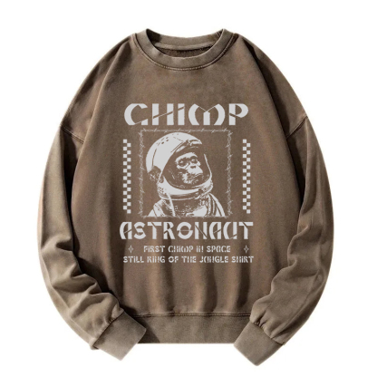 Chimp Astronaut Washed Sweatshirt