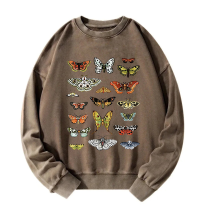 Butterfly History Washed Sweatshirt