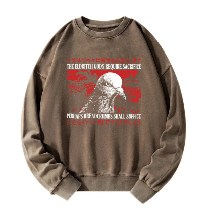 Eldritch Gods Pigeon Vintage Washed Sweatshirt