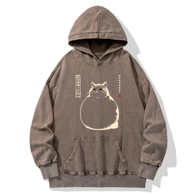 Matsumoto Hoji Cat Washed Hoodie