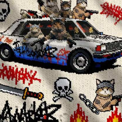 Funny Cat Gang Ugly Sweatshirt