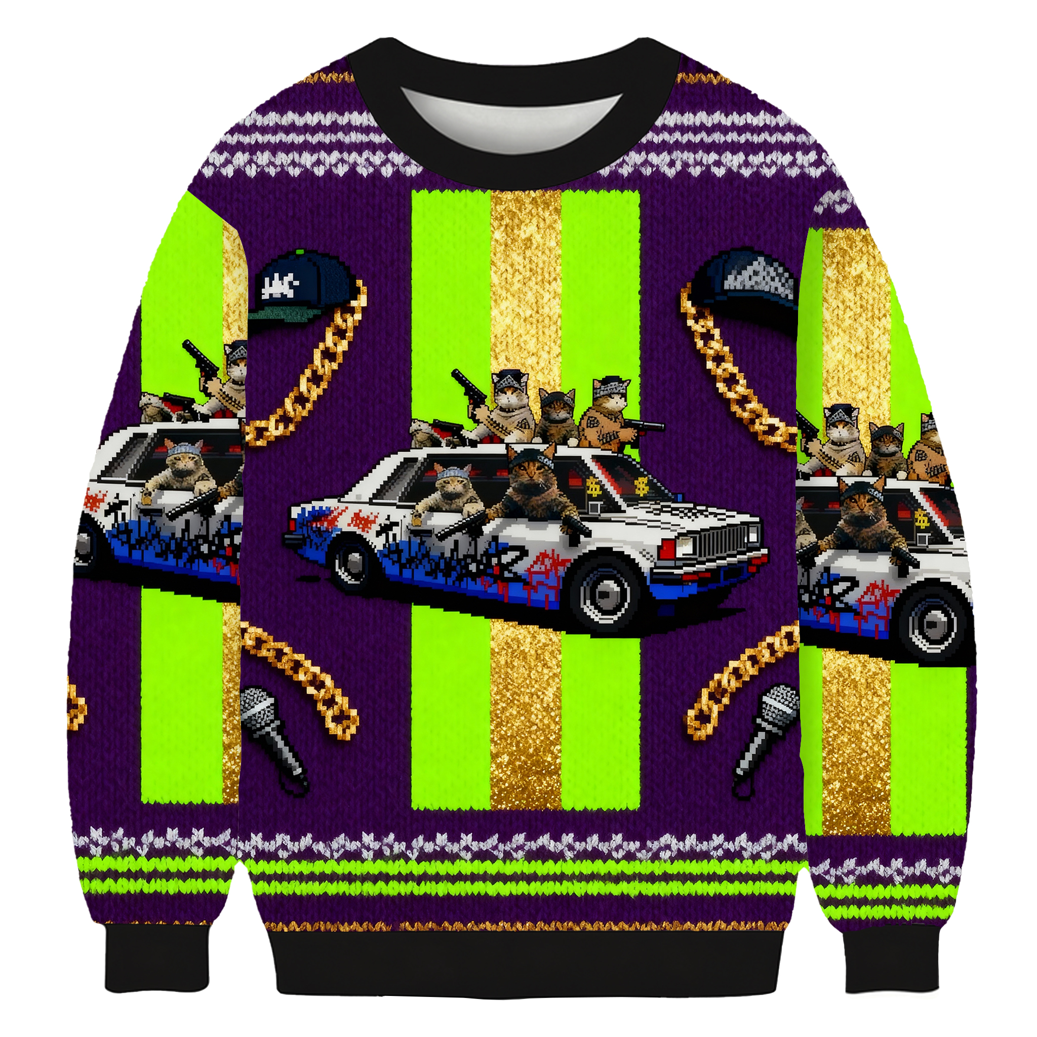 Funny Cat Gang Ugly Sweatshirt