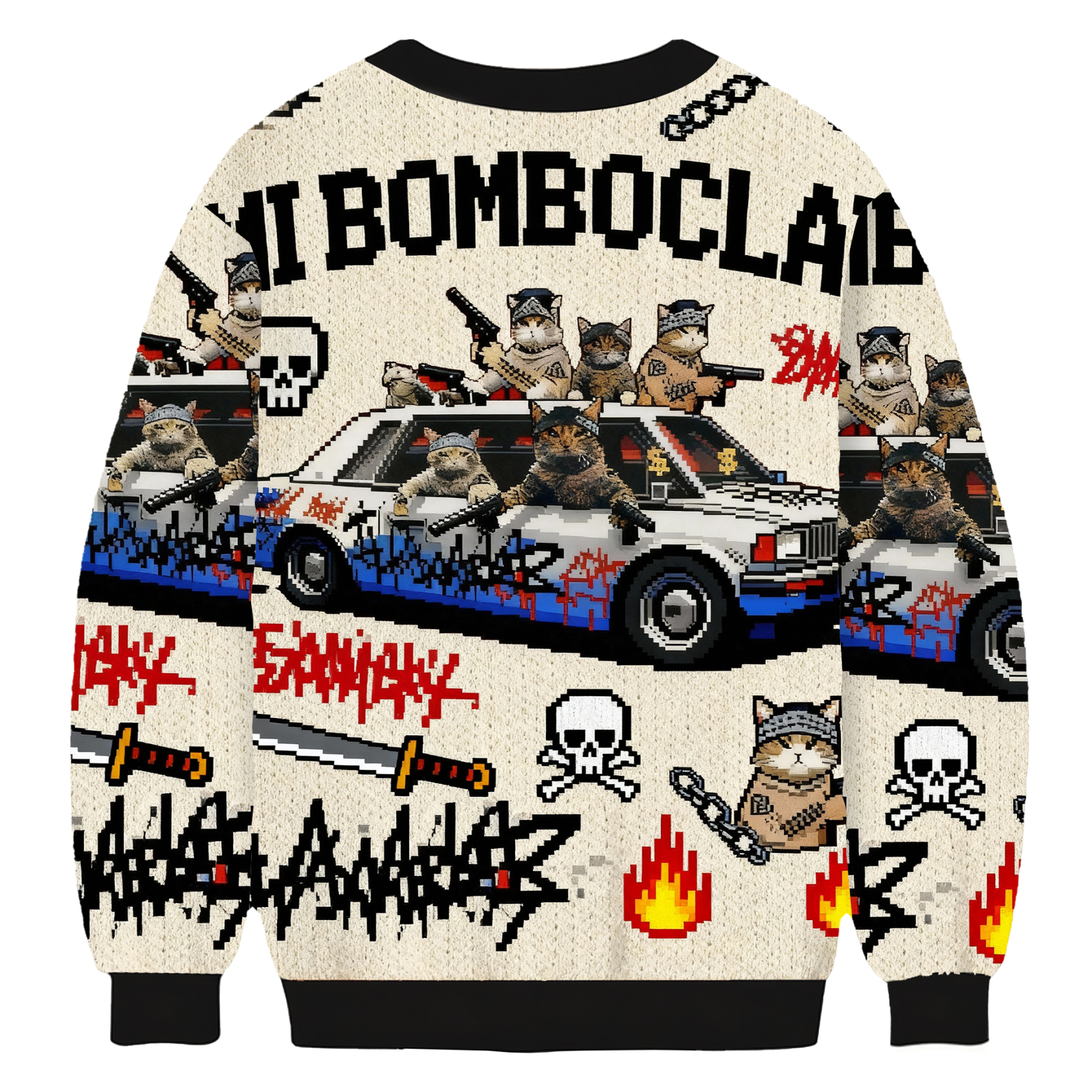 Funny Cat Gang Ugly Sweatshirt