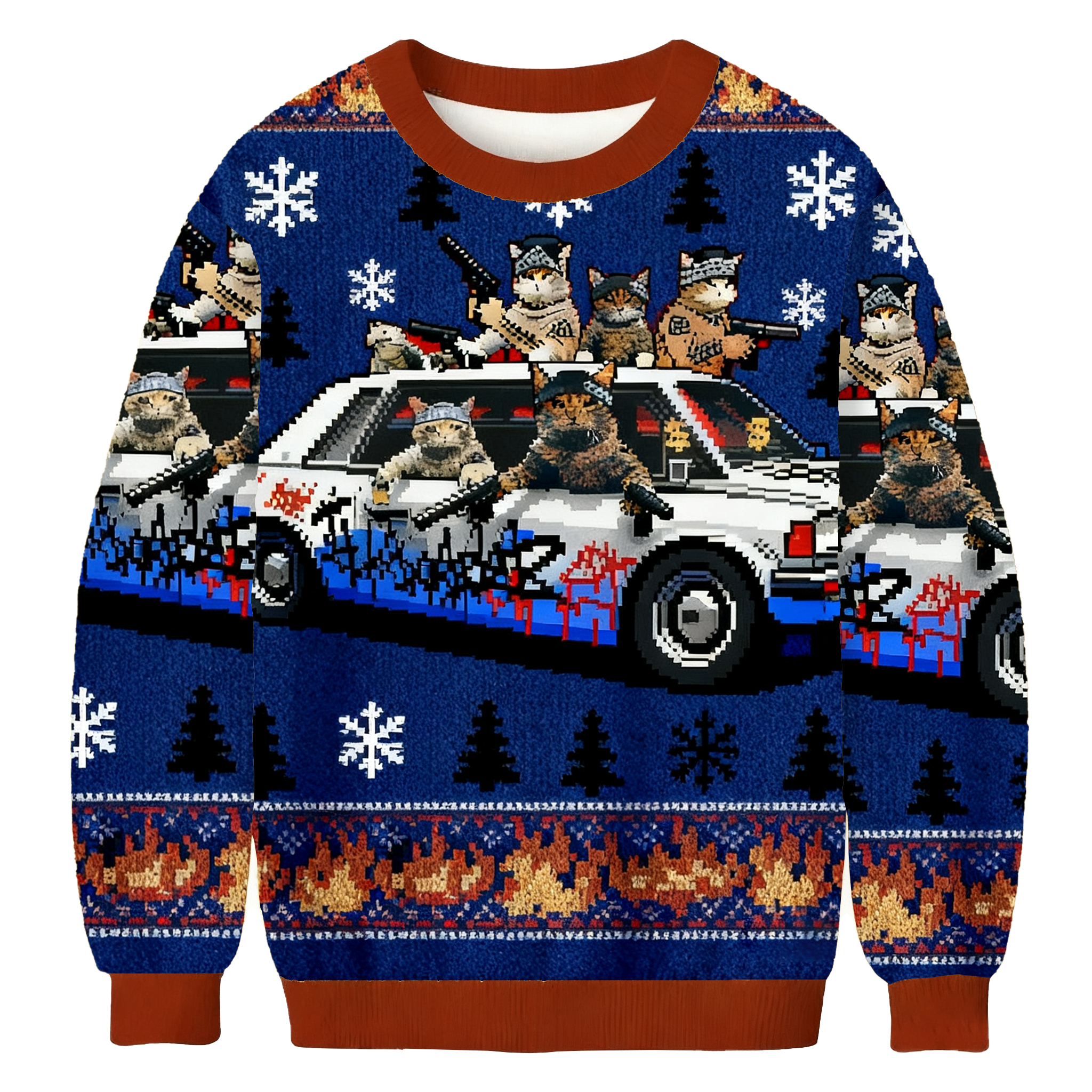 Funny Cat Gang Ugly Sweatshirt