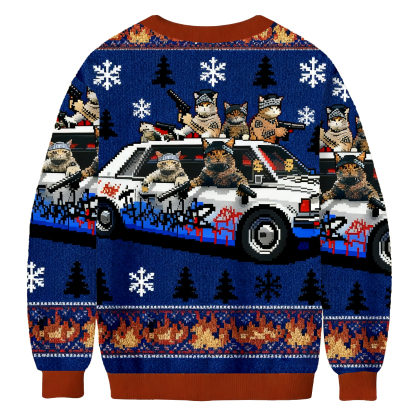 Funny Cat Gang Ugly Sweatshirt