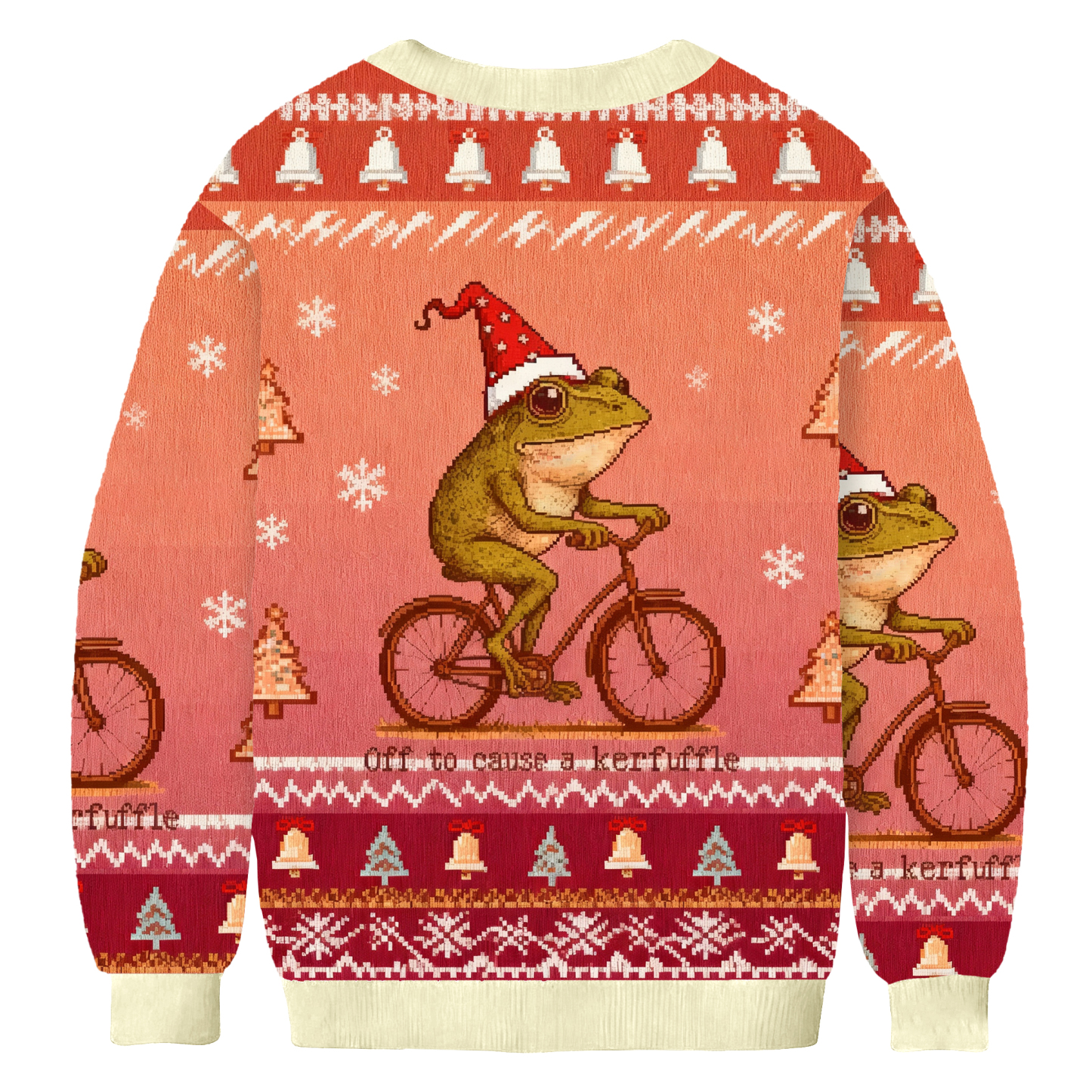 Off To Cause A Kerfuffle Frog Ugly Sweatshirt
