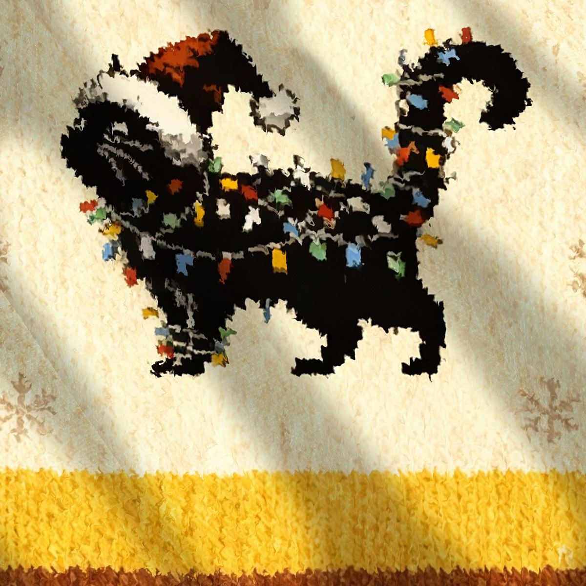 Funny Cute Cat Christmas Ugly Sweatshirt