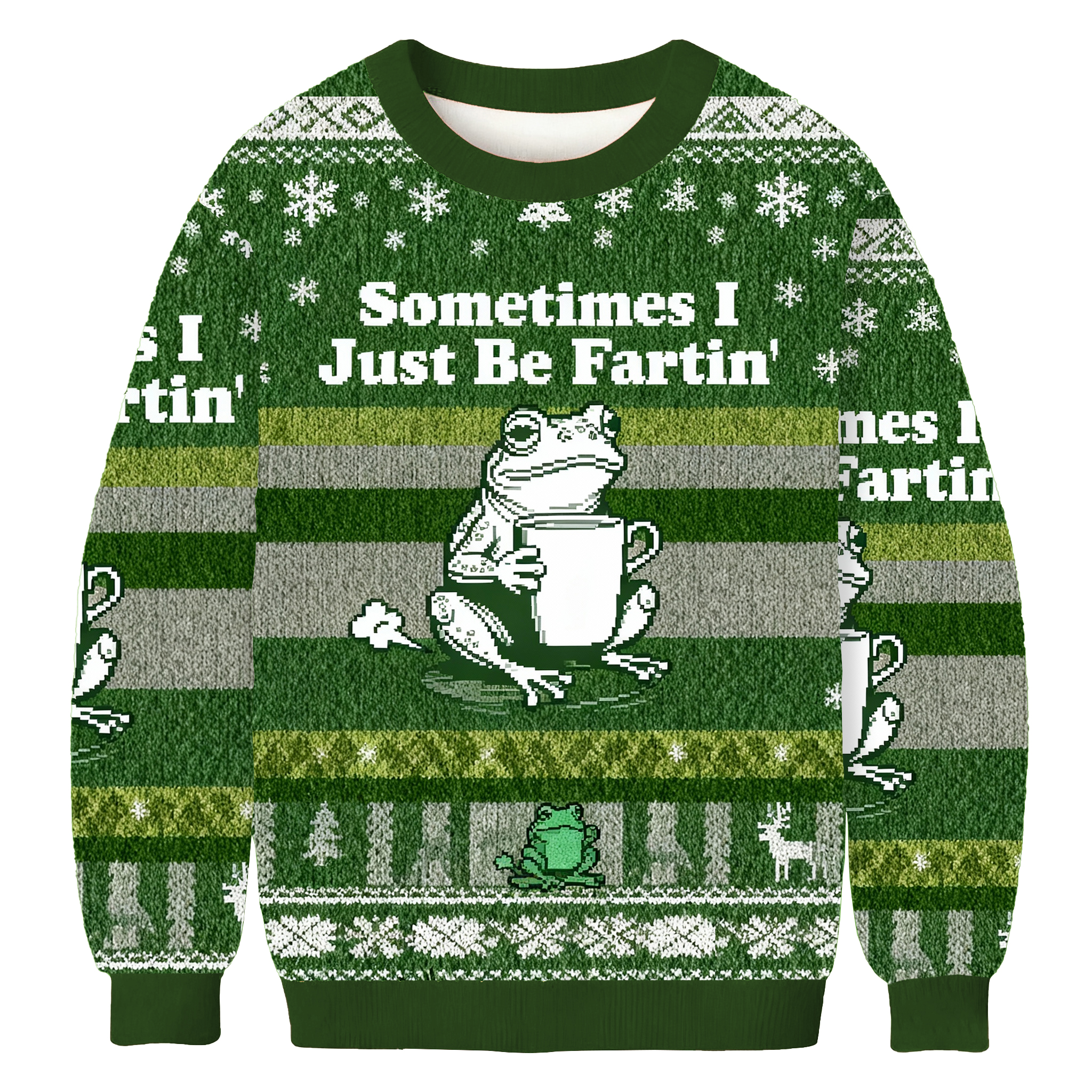 Sometimes I Just Be Fartin Frog Ugly Sweatshirt