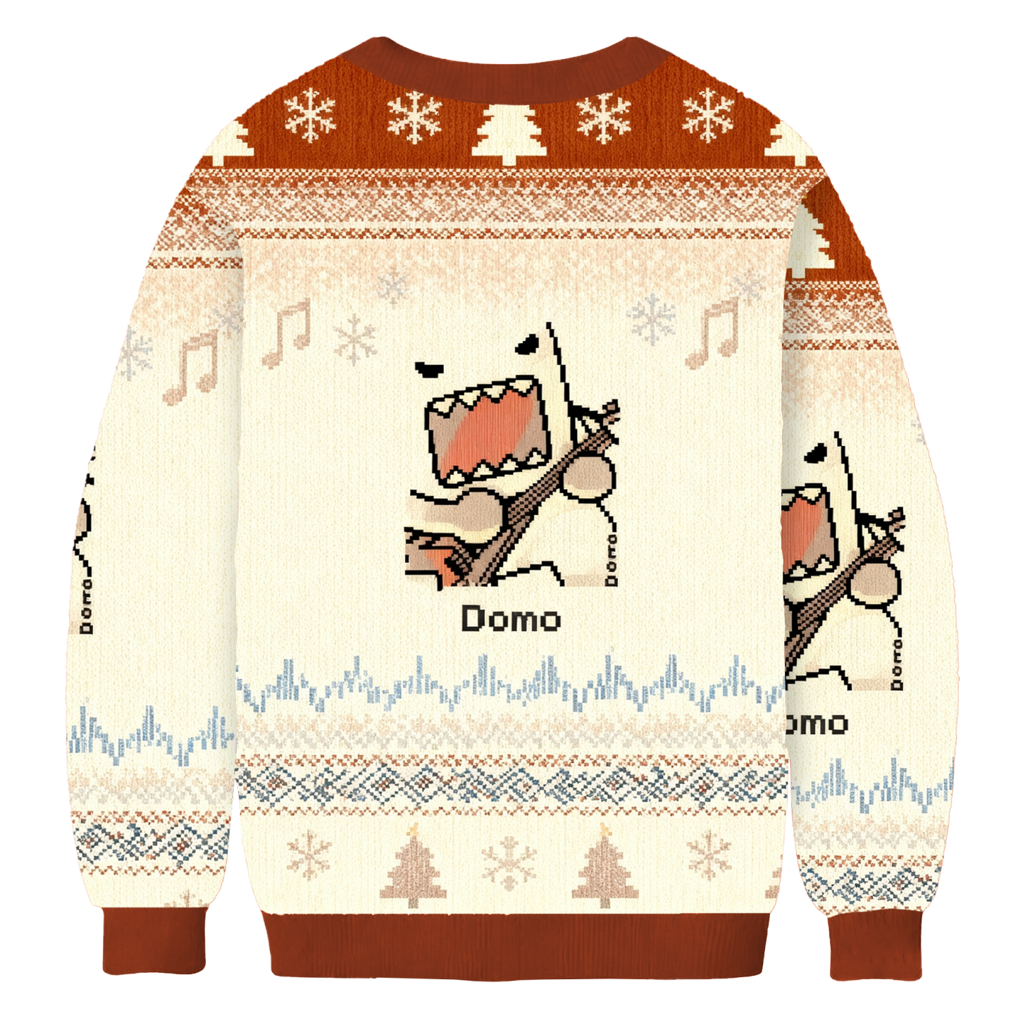 Funny Domo Guitar Ugly Sweatshirt