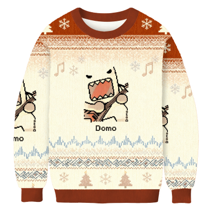 Funny Domo Guitar Ugly Sweatshirt