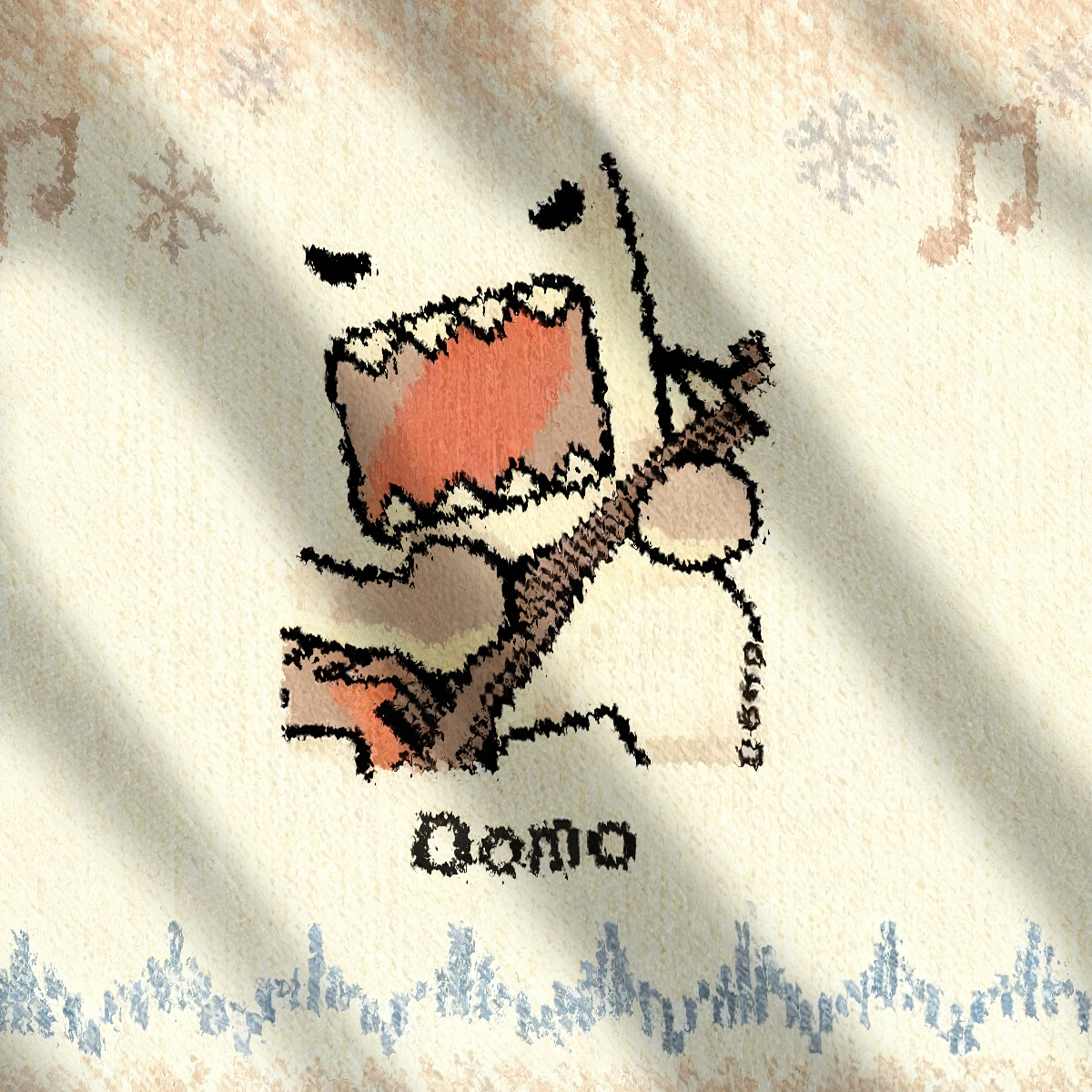 Funny Domo Guitar Ugly Sweatshirt