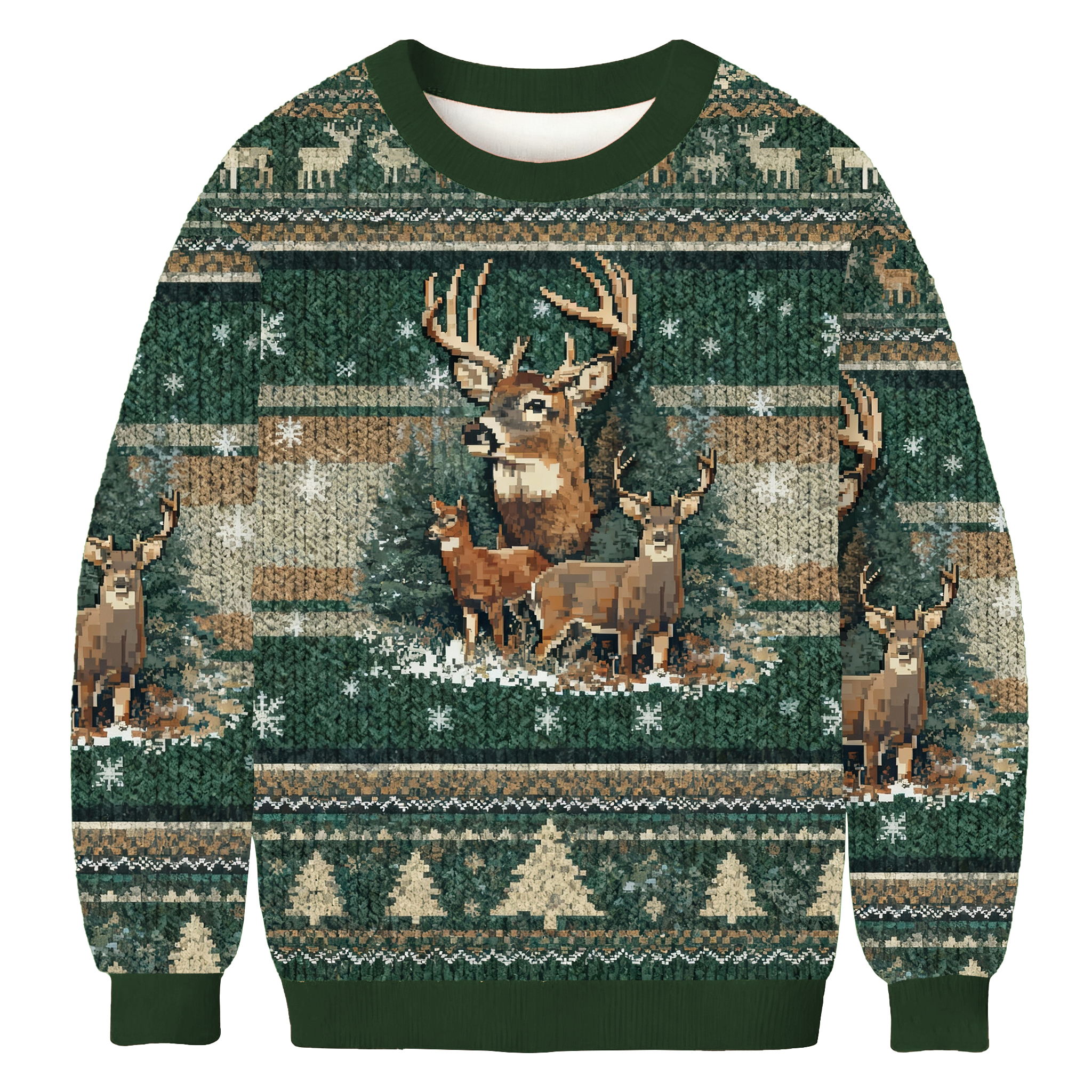 Funny Deer Forest Ugly Sweatshirt