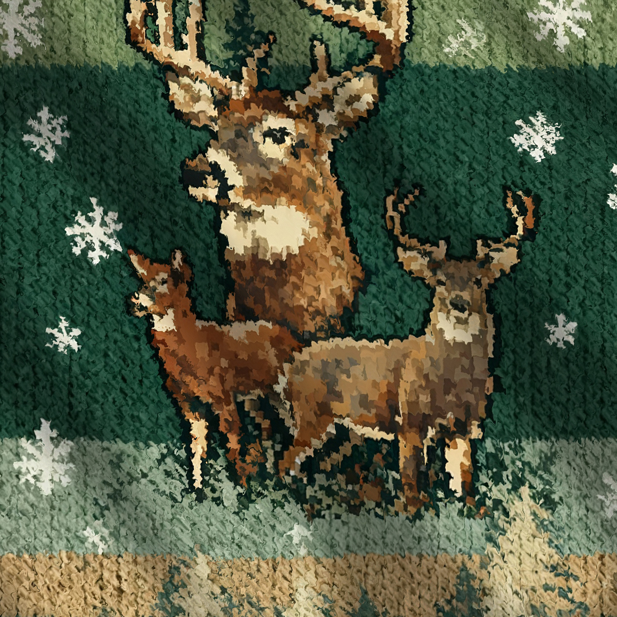 Funny Deer Forest Ugly Sweatshirt