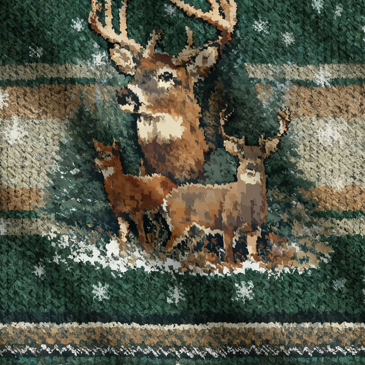 Funny Deer Forest Ugly Sweatshirt