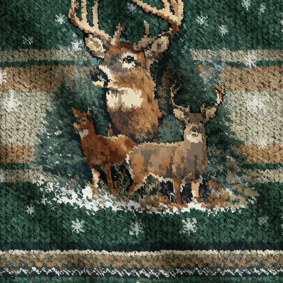 Funny Deer Forest Ugly Sweatshirt