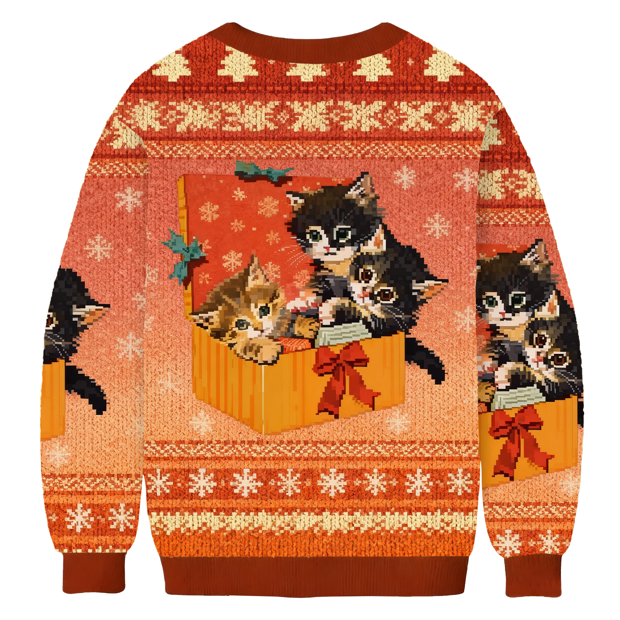 Cute Cat Christmas Ugly Sweatshirt