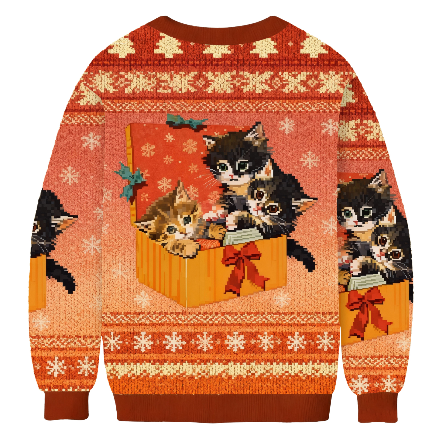 Cute Cat Christmas Ugly Sweatshirt