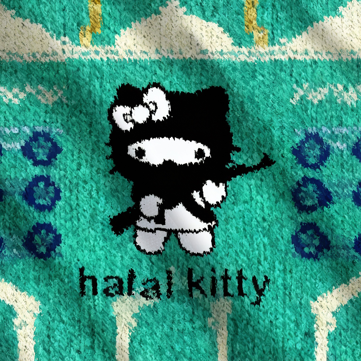 Funny Ninja Hello Kitty With Rifle Ugly Sweatshirt