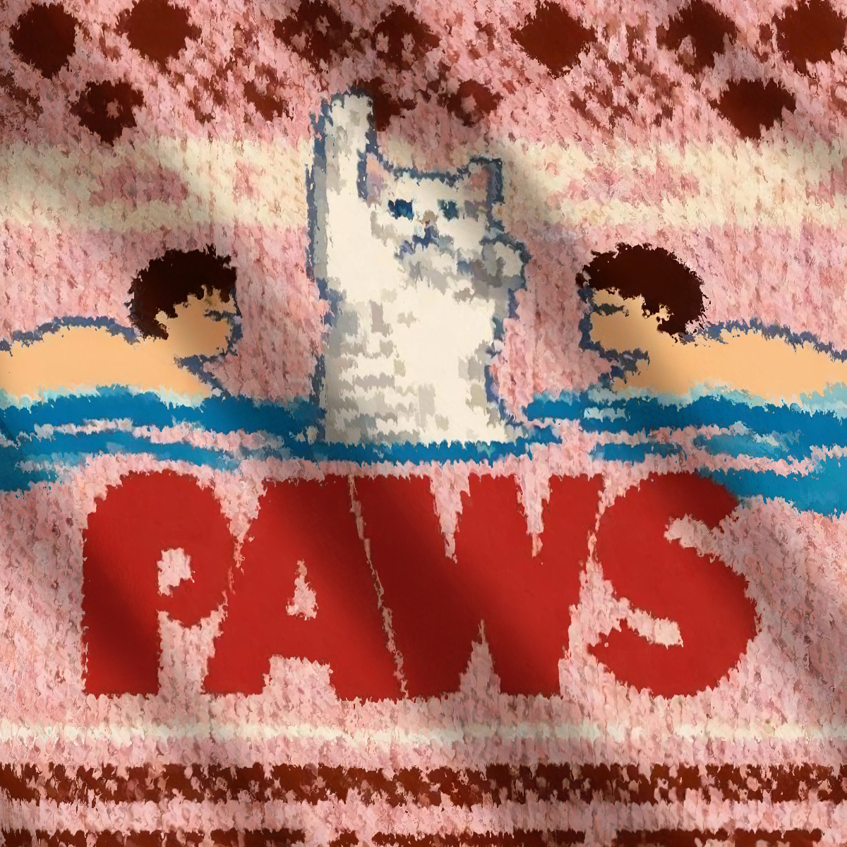 Paws: Funny Cat Parody Ugly Sweatshirt